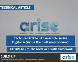 Arise article series ‘Digitalisation in the built environment’ #3:  BIM basics, the need for a skills framework