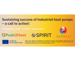 Sustaining success of industrial heat pumps